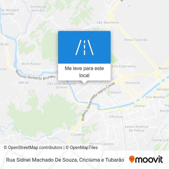 Rua Sidnei Machado De Souza mapa