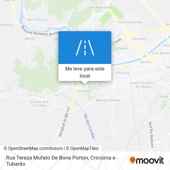Rua Tereza Mufato De Bona Porton mapa
