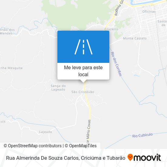 Rua Almerinda De Souza Carlos mapa