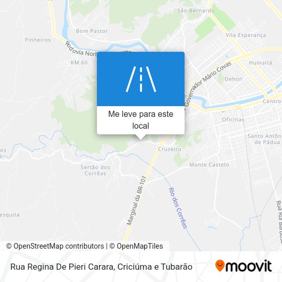 Rua Regina De Pieri Carara mapa