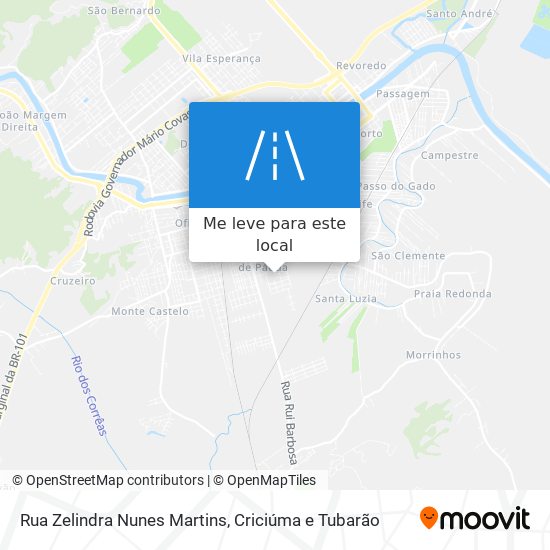 Rua Zelindra Nunes Martins mapa