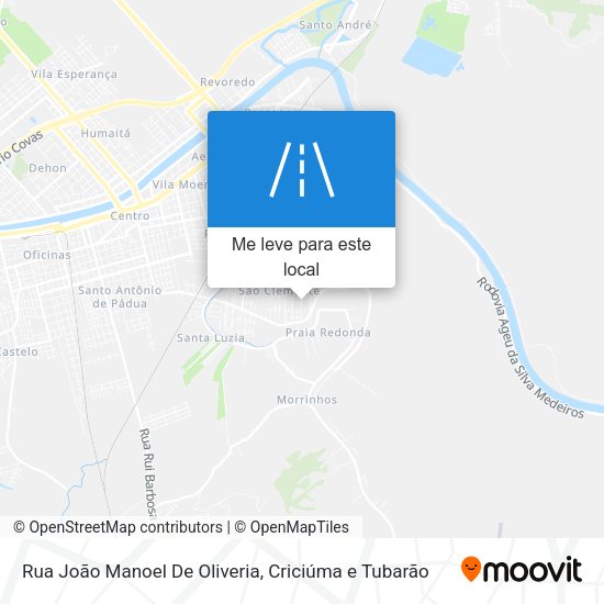 Rua João Manoel De Oliveria mapa