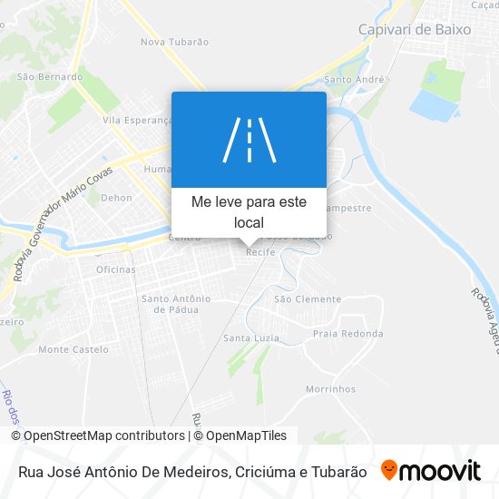 Rua José Antônio De Medeiros mapa