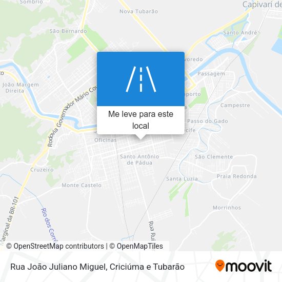 Rua João Juliano Miguel mapa