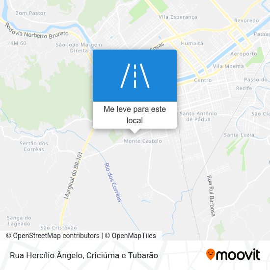 Rua Hercílio Ângelo mapa