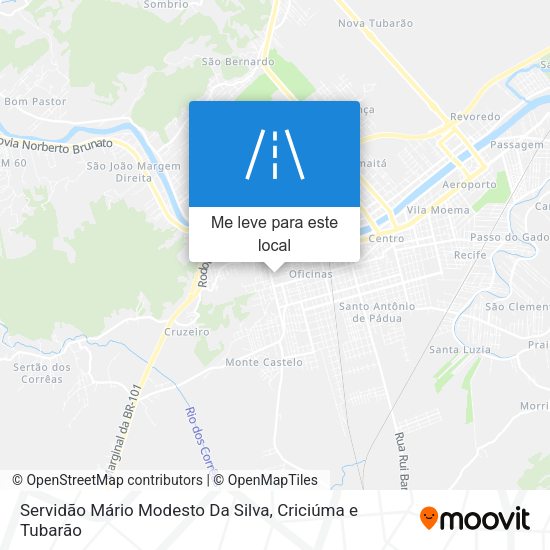 Servidão Mário Modesto Da Silva mapa