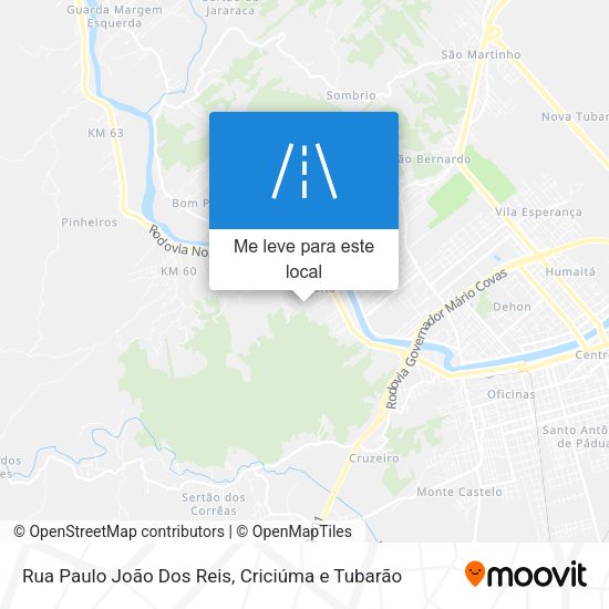 Rua Paulo João Dos Reis mapa