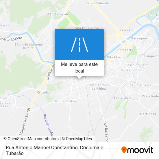Rua Antônio Manoel Constantino mapa