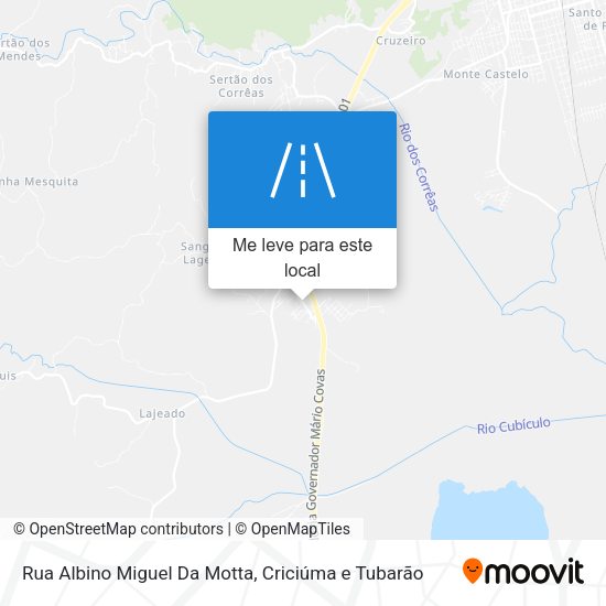 Rua Albino Miguel Da Motta mapa