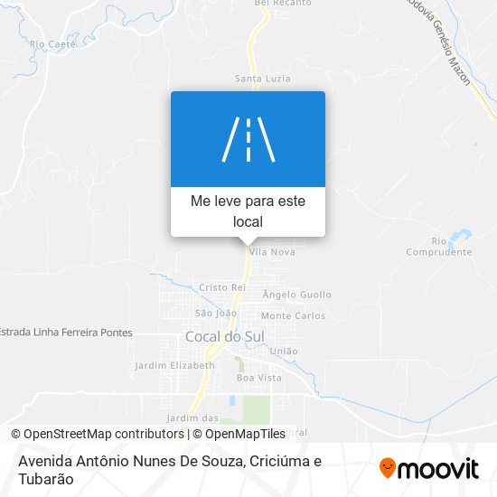 Avenida Antônio Nunes De Souza mapa