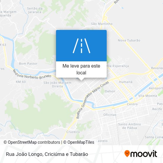 Rua João Longo mapa