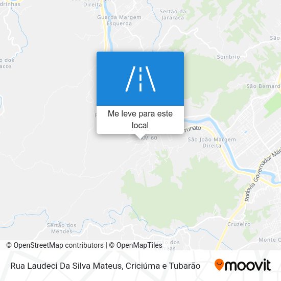 Rua Laudeci Da Silva Mateus mapa