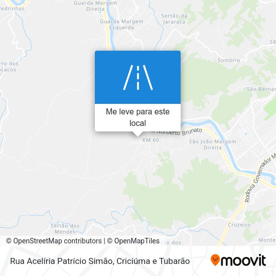 Rua Acelíria Patrício Simão mapa