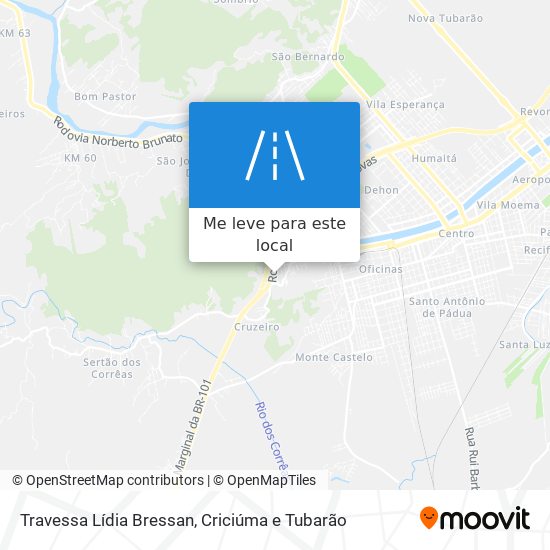 Travessa Lídia Bressan mapa