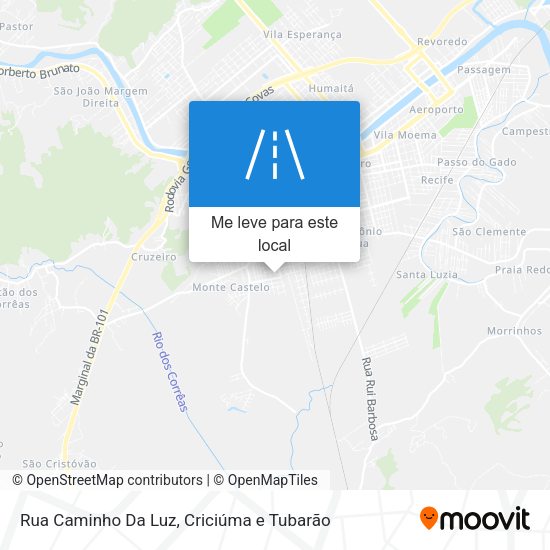 Rua Caminho Da Luz mapa