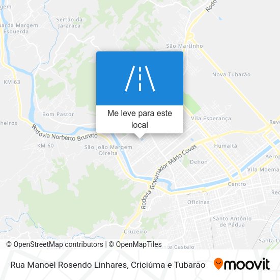 Rua Manoel Rosendo Linhares mapa