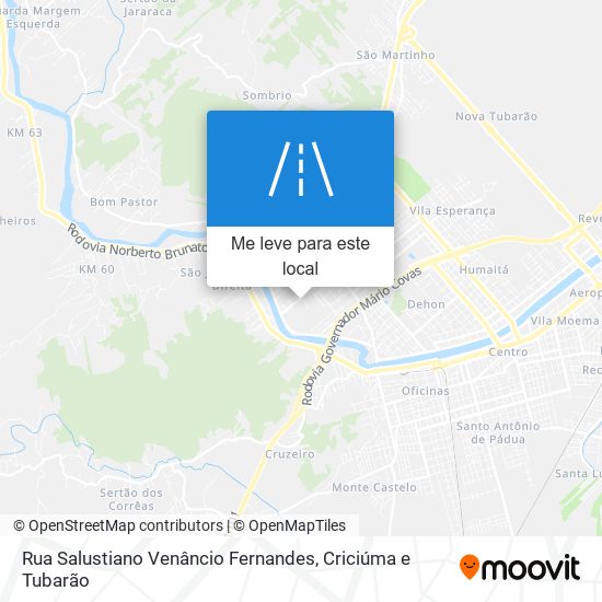 Rua Salustiano Venâncio Fernandes mapa