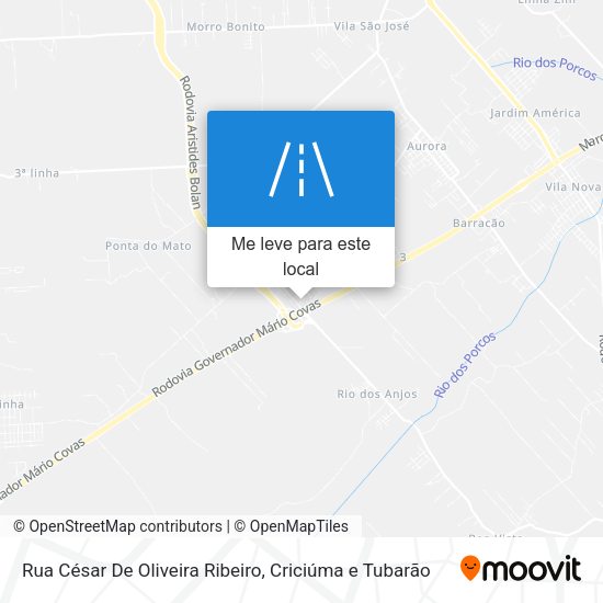 Rua César De Oliveira Ribeiro mapa