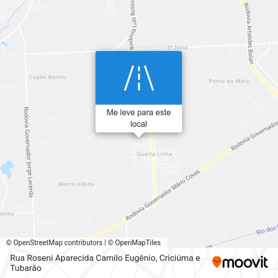 Rua Roseni Aparecida Camilo Eugênio mapa