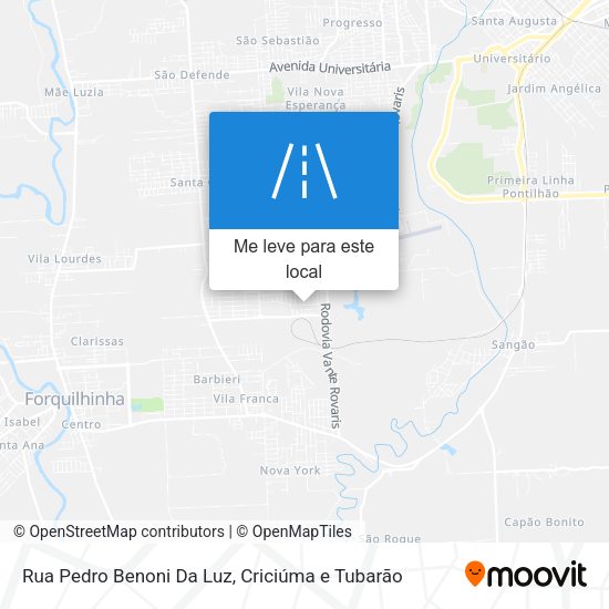 Rua Pedro Benoni Da Luz mapa