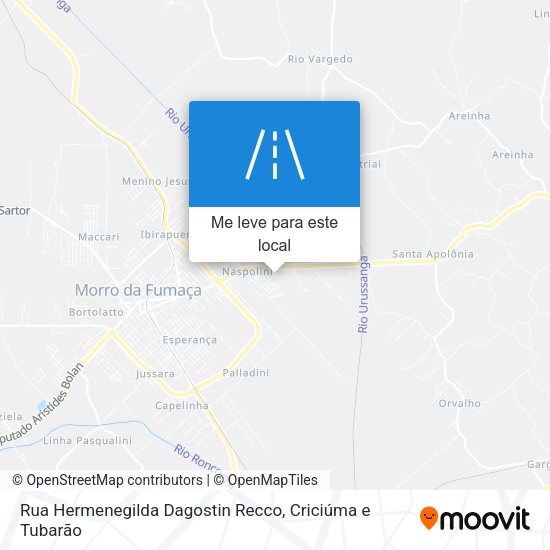 Rua Hermenegilda Dagostin Recco mapa