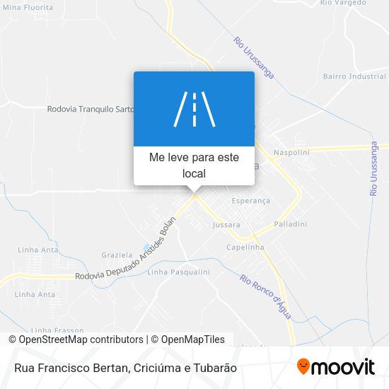 Rua Francisco Bertan mapa