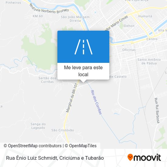 Rua Ênio Luiz Schmidt mapa