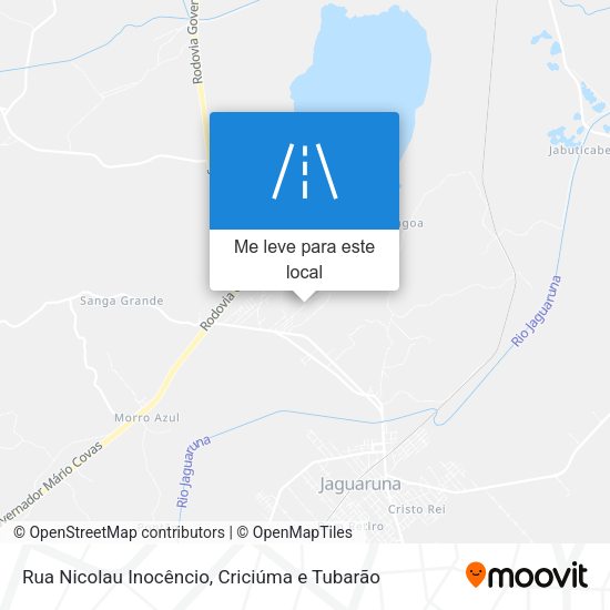 Rua Nicolau Inocêncio mapa