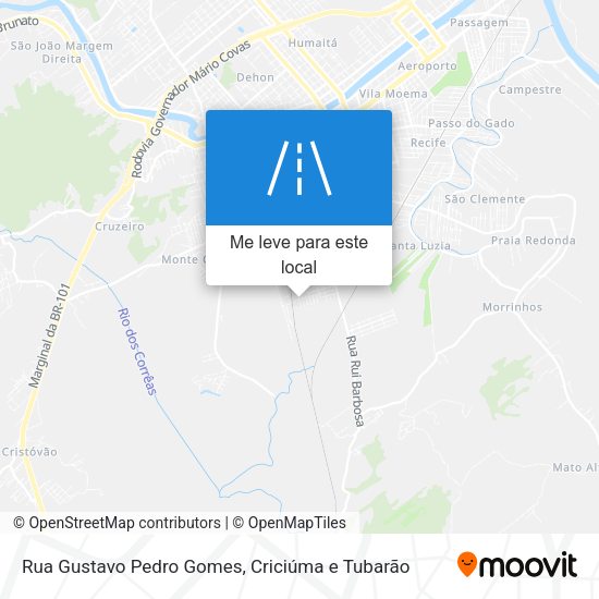 Rua Gustavo Pedro Gomes mapa
