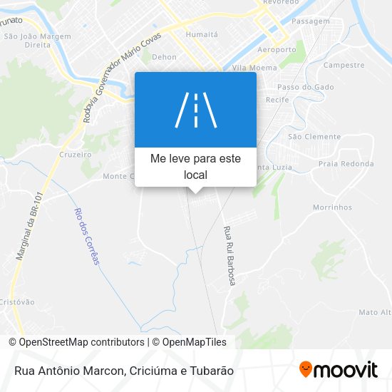 Rua Antônio Marcon mapa