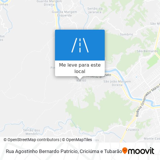 Rua Agostinho Bernardo Patrício mapa