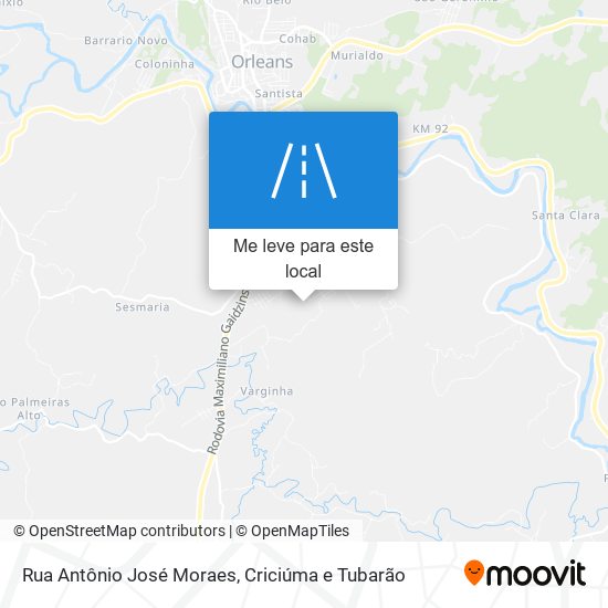 Rua Antônio José Moraes mapa