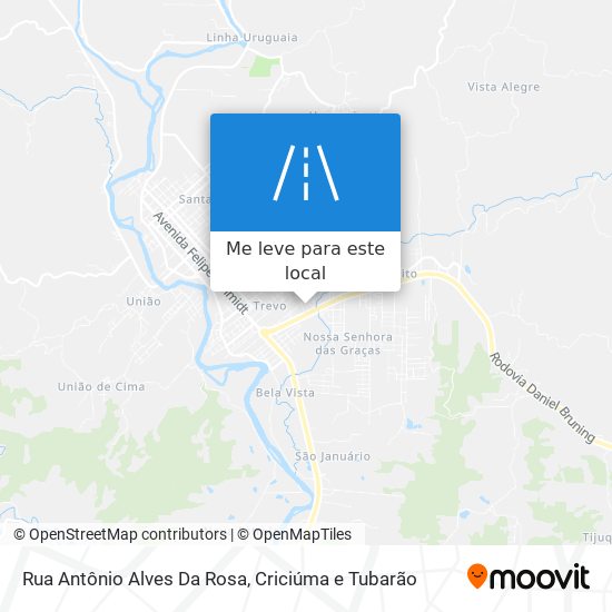 Rua Antônio Alves Da Rosa mapa