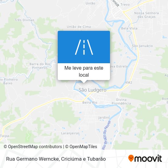 Rua Germano Werncke mapa