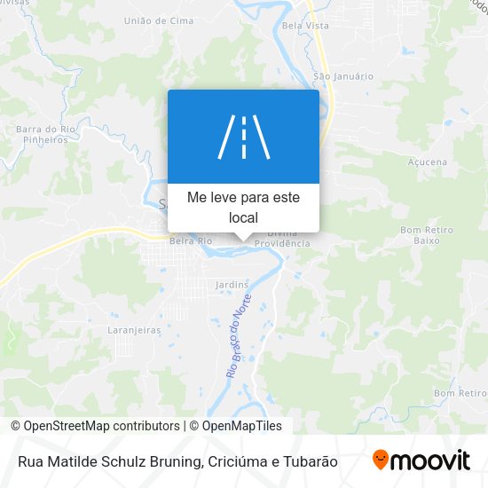 Rua Matilde Schulz Bruning mapa