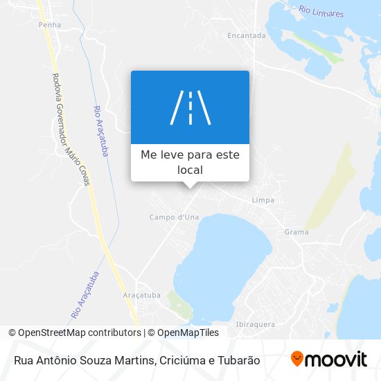 Rua Antônio Souza Martins mapa