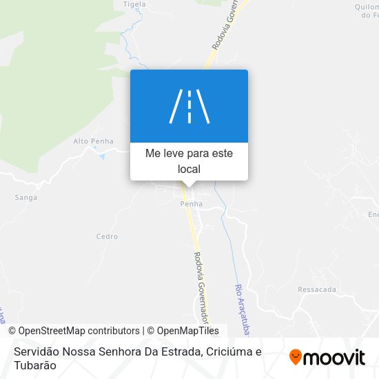 Servidão Nossa Senhora Da Estrada mapa