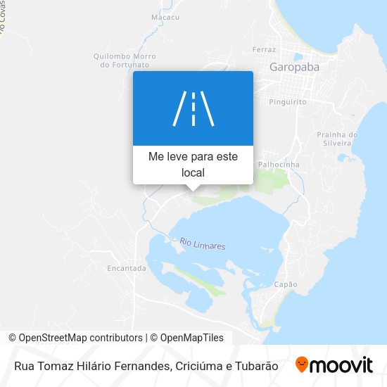 Rua Tomaz Hilário Fernandes mapa