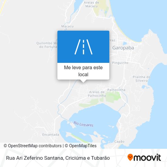 Rua Ari Zeferino Santana mapa