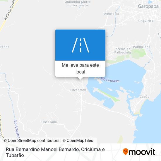 Rua Bernardino Manoel Bernardo mapa