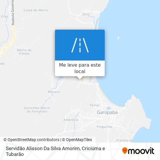 Servidão Alisson Da Silva Amorim mapa