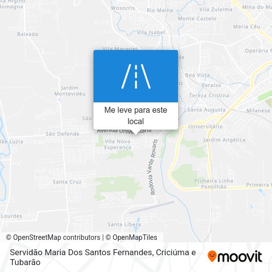 Servidão Maria Dos Santos Fernandes mapa