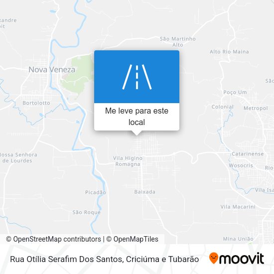 Rua Otília Serafim Dos Santos mapa