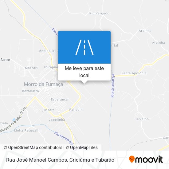 Rua José Manoel Campos mapa