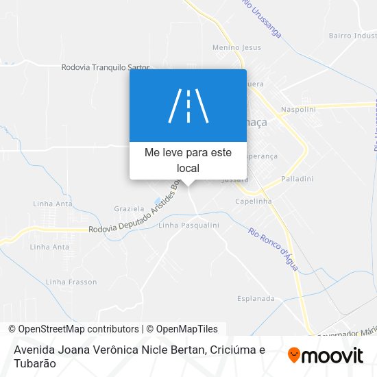 Avenida Joana Verônica Nicle Bertan mapa