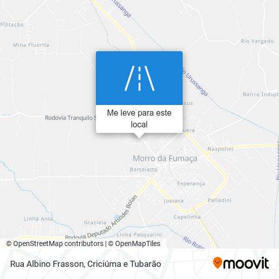 Rua Albino Frasson mapa
