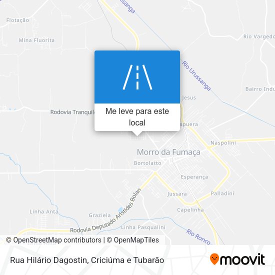 Rua Hilário Dagostin mapa