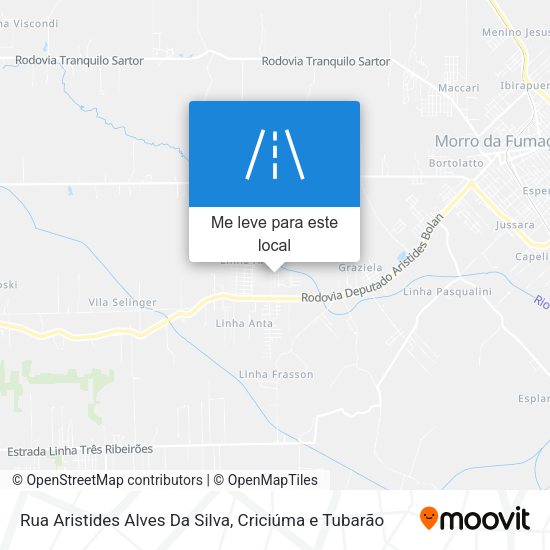 Rua Aristides Alves Da Silva mapa