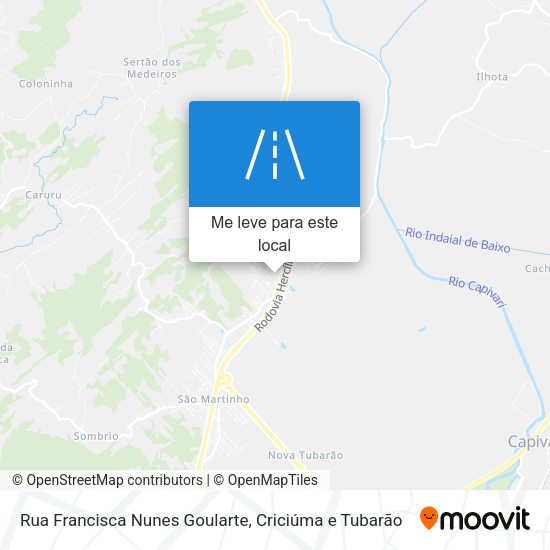 Rua Francisca Nunes Goularte mapa