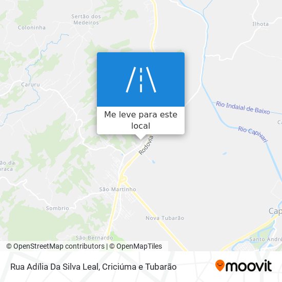 Rua Adília Da Silva Leal mapa